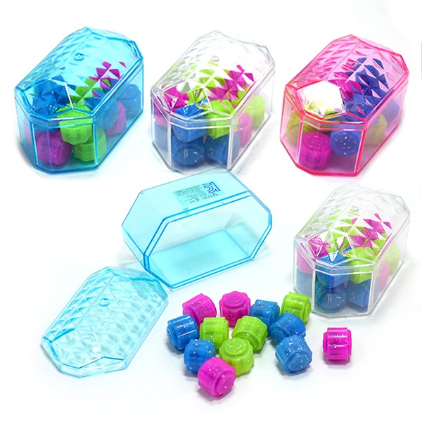 아라 크리스탈 공기놀이 1통 (색상 랜덤) 공깃돌 공기돌 공기알